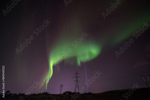 Views of the northern lights in Iceland