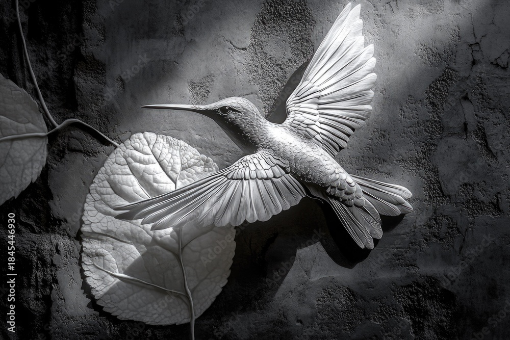 Naklejka premium Hummingbird Sculpture