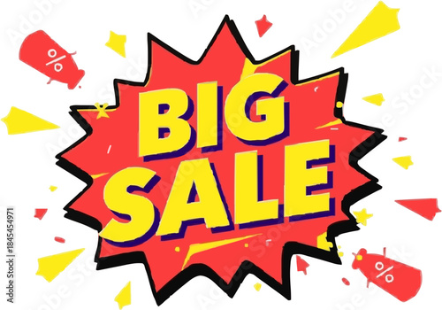 Big sale, flash sale, Mega sale, promotion, shopping, discount - Get ready for incredible deals and savings