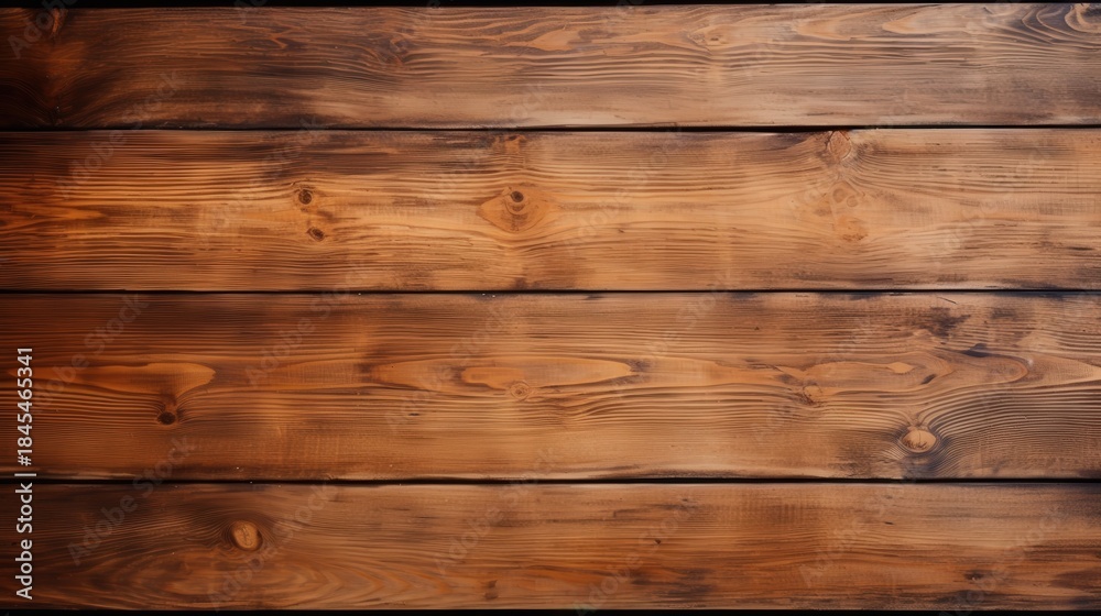 Fototapeta premium A close-up view of a rustic wooden surface featuring rich textures, warm tones, and natural grain patterns.