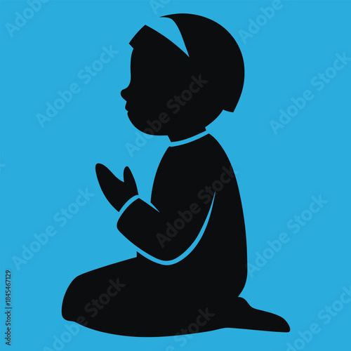 silhouette of a woman meditating
