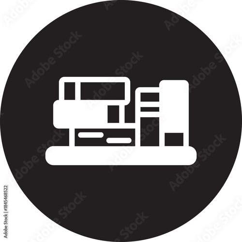 bookshelf glyph icon
