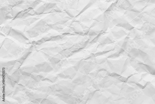 Close-up macro view of a wrinkled white paper surface,Macro white crumpled paper background,White crumpled paper texture background.