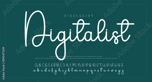 signature Font Calligraphy Logotype Script Brush Font Type Font lettering handwritten 