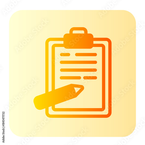 clipboard gradient icon