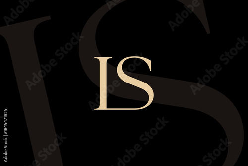 IS or SI letter logo icon design. Classic style luxury initials monogram.