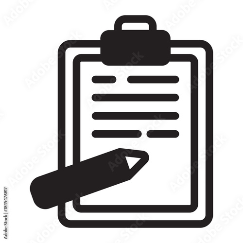 clipboard glyph icon