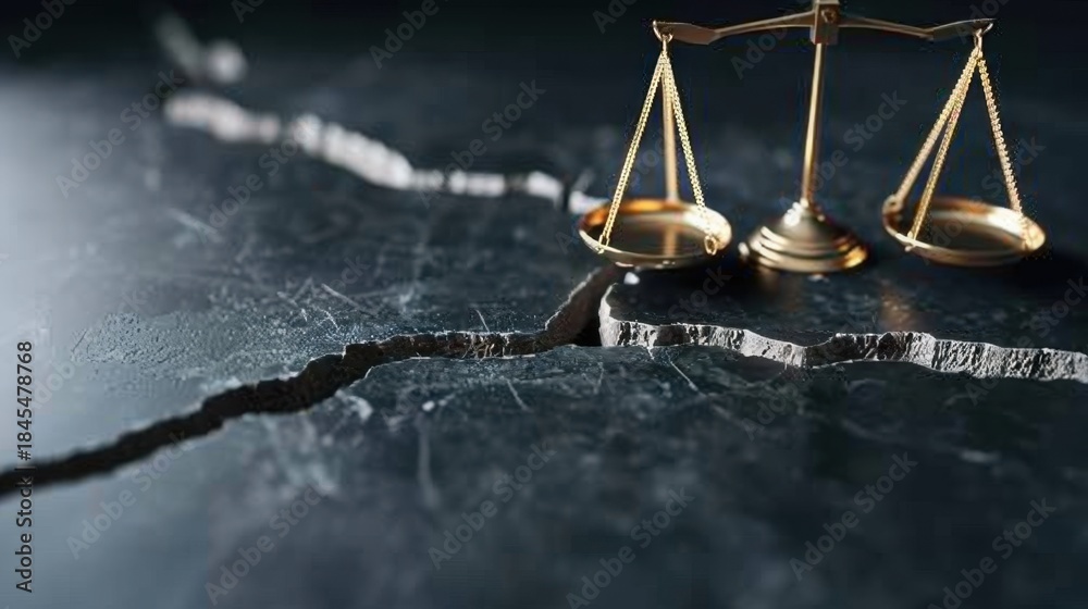 custom made wallpaper toronto digitalGolden Justice Scale on Cracked Surface Symbolizing Legal Struggles and Ethical Dilemmas in Modern Society
