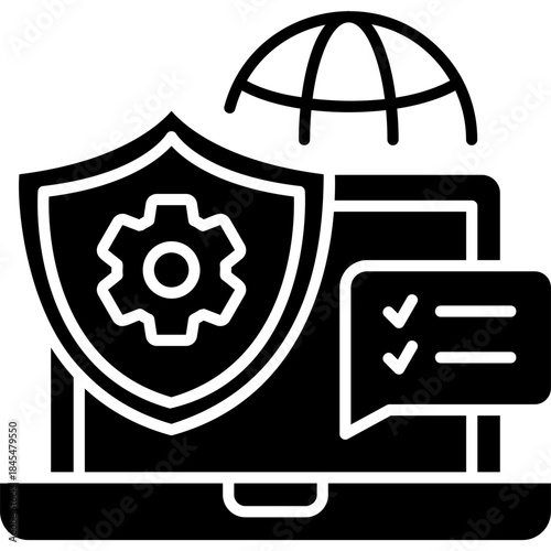 Glyph Solid Security Standard Icon