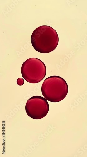 abstract background with red circles