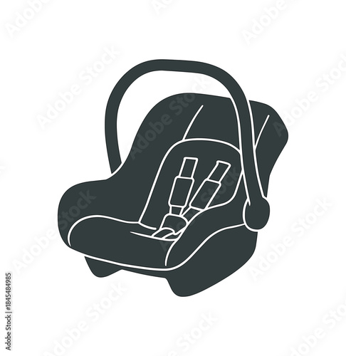first icon on light background. single clean icon. infant prepared for hospital discharge. newborn safety