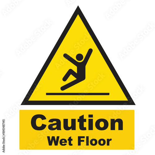 Caution Wet Floor victor Illustration