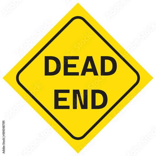 Dead end sign victor Illustration