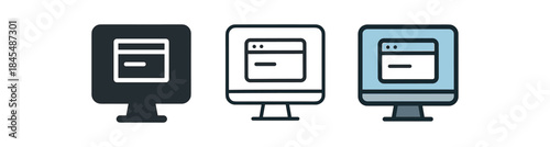 slow tech desktop monitor with simple single window