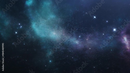 Vibrant cosmic nebula with countless stars scattered across the dark, mysterious universe.
