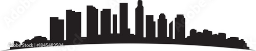 Bukit Panjang Singapore Skyline Silhouette. design Vector black silhouette