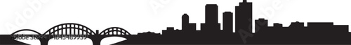 Saskatoon Skyline Canada Cityscape. design Vector black silhouette