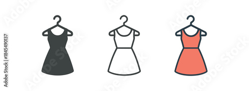 slow fashion clothing hanger with simple dress