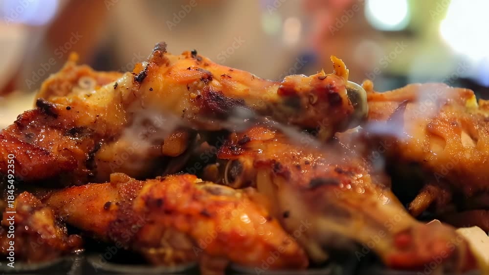 custom made wallpaper toronto digitalSizzling Fajita Chicken on Stone Plate