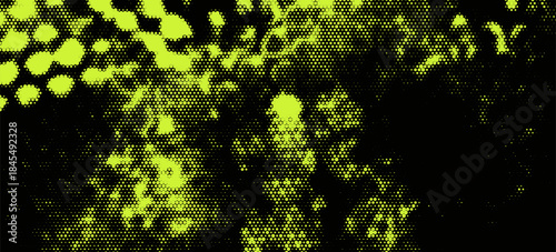 Punk grange background with acid green motion light effect. 90s rave aesthetics. Vector overlay surface.