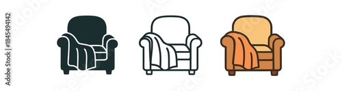 daily routine cozy blanket on armchair