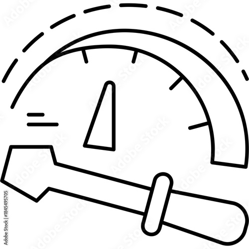 Line Art Fast Repair Icon