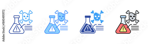 Toxicology Icon, Multi Styles Icon Set