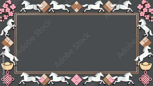 Background of the Year of the Horse Poster