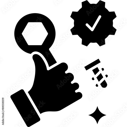 Glyph Solid Service Fix Icon