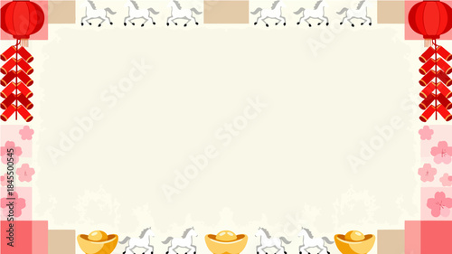 Background of the Year of the Horse Poster