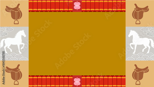 Background of the Year of the Horse Poster