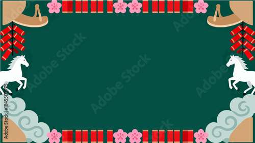 Background of the Year of the Horse Poster