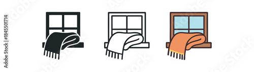 daily comfort warm scarf folded near window