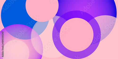 Circles pink tone texture background. Simple modern design use for valentine and mother day concept.