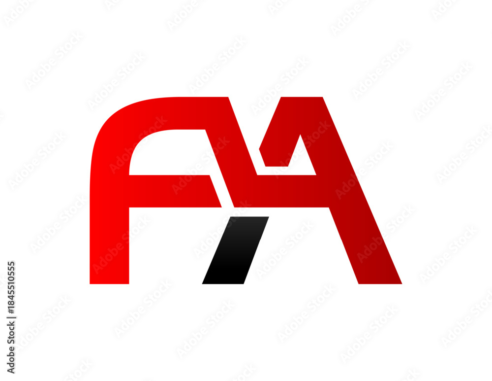 Obraz premium fa logo,fa monogram logo,fa icon logo,fa letter logo,fa initial logo