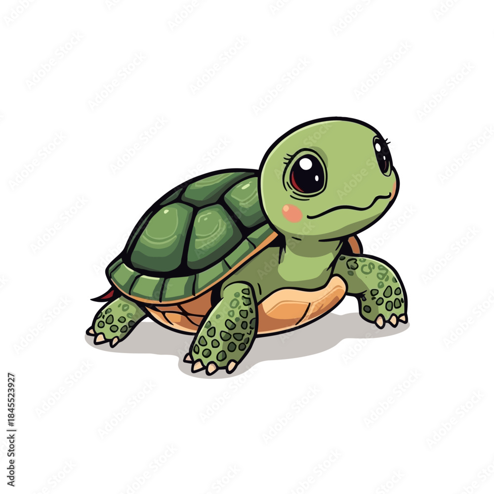 Fototapeta premium Cute Turtle Cartoon Very Cool