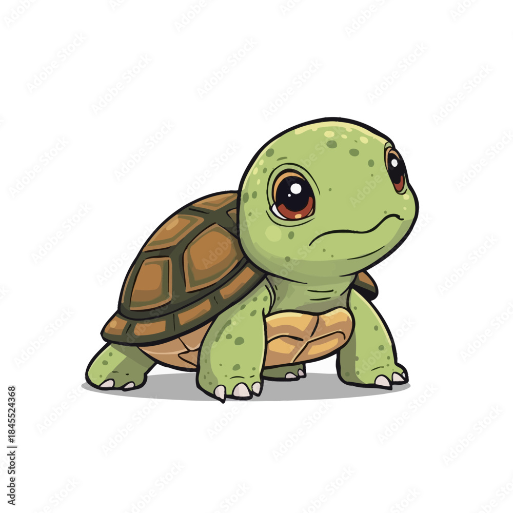 Fototapeta premium Cute Turtle Cartoon Very Cool