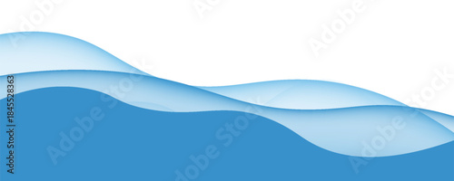 Abstract blue wave background with elegant sea wave design. Vector illustration