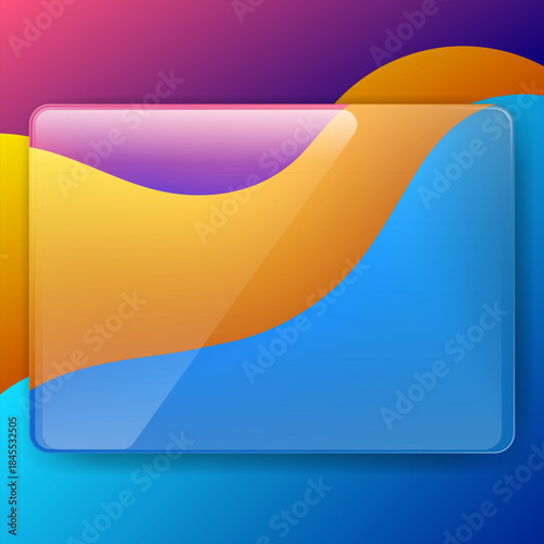 Colorful Glassmorphism Transparent UI Background Template Design