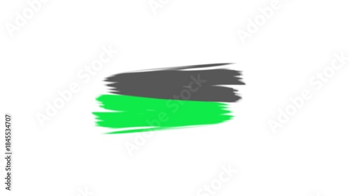 brush stroke line  animation. brush title frame, brush texture grunge background. 