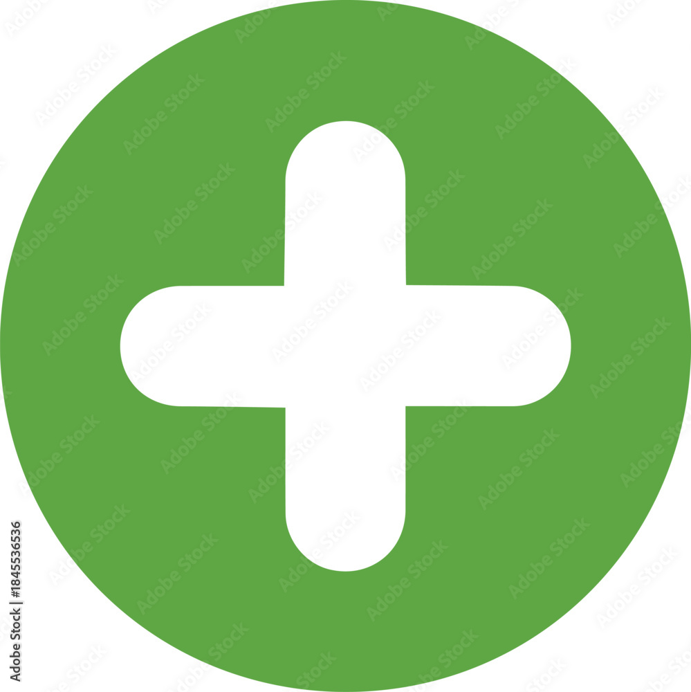 Fototapeta premium Add Plus Positive Action Icon