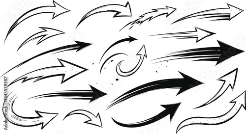 Collection of arrows pointing in various directions