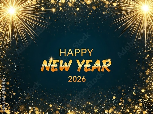 Happy New Year 2026 Festive Celebration