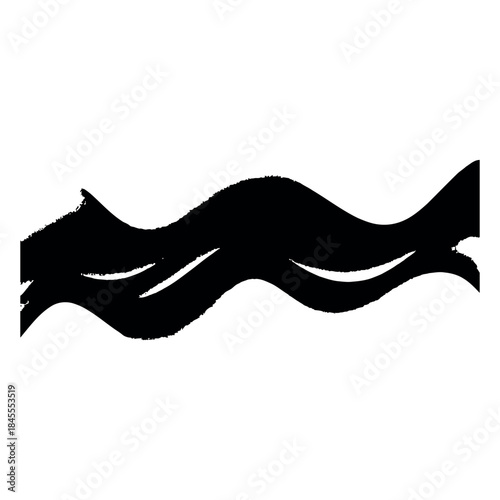 Vector silhouette illustration of a black lion and cat with a person's hand drawing the animal icon symbol