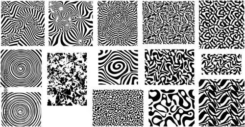 Dynamic High-Contrast Pattern Interior Vecto