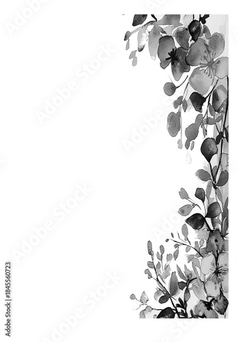 flowers and floral border