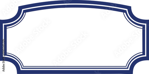 Elegant Navy Blue Frame Classic Border for Invitations and Stylish Design Projects