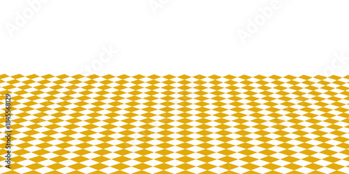 Checkerboard floor in perspective, checkered bath room pattern