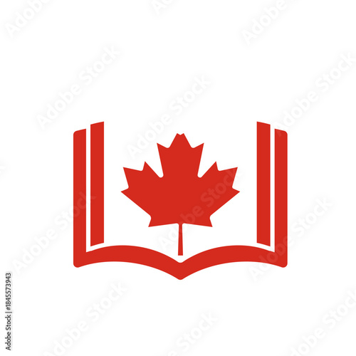 Canada Flag Holy Book In Icon