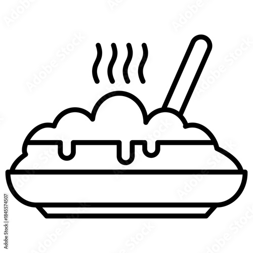Mashed potatoes icon